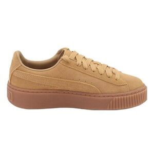 Puma Tan Suede Platform Sneakers 6.5 Womens